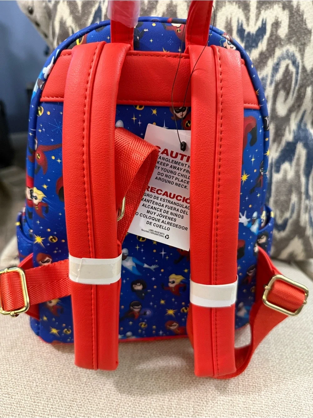 Loungefly Disney Parks Incredibles Blue and Red Kids Mini Backpack
